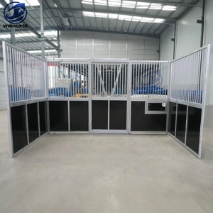 Panneau de box pour <span class=keywords><strong>chevaux</strong></span> préfabriqué de luxe en acier galvanisé classique de 14 pieds, personnalisé et thermolaqué - Les <span class=keywords><strong>Chevaux</strong></span> - Product Image 1