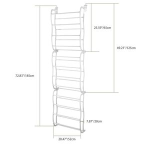 Over <strong>the</strong> Door <strong>Shoe</strong> <strong>Rack</strong> 12 Layers <strong>Wall</strong> Hanging Closet <strong>Shoe</strong> Organizer Storage Stand for Door Hanging Boots Storage - Product Image 3