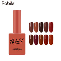 Colle liquide pour ongles en gros pour collection de gels à ongles, ensemble de vernis à ongles en gel, flacon coloré Robifel 100 couleurs