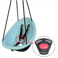 Siège de balançoire pour bébé avec logo personnalisé poussette landau pour chaise haute ceinture de sécurité boucle de harnais à 3 points à dégagement central en plastique