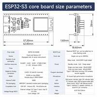 Placa Yahboom ESP32 S3 WROOM 1 N16R8 Compatible con XiaoZhi AI y Admite Desarrollo Arduino ESP-IDF MicroPython