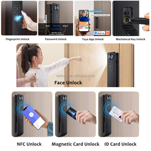 WAFU Tuya Smart Life APP Control <strong>Voice</strong> Intercom Door <strong>Lock</strong> 3D Face Recognition Fingerprint Password Camera for Wood/Steel Doors - Product Image 4