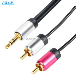3.5mm Stéréo <span class=keywords><strong>Jack</strong></span> Auxiliaire à <span class=keywords><strong>Double</strong></span> Phono <span class=keywords><strong>RCA</strong></span> Câble 1.5m - Product Image 1