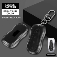 Étui de protection de clé de voiture de luxe en alliage de zinc de haute qualité pour clé de voiture Geely Xingyue S Boyue Pro, coque métallique premium avec boucle Xingyue
