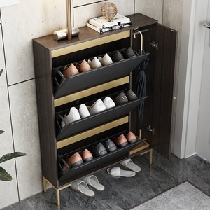 Mobili da <span class=keywords><strong>ingresso</strong></span> moderni a tre strati per <span class=keywords><strong>soggiorno</strong></span> risparmia spazio scarpiera per scarpiera in MDF di lusso - Product Image 2