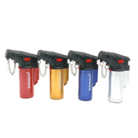 Allume-cigare à gaz Butant de haute qualité Logo personnalisé Mini Jet Flamme Briquets torche à gaz pour fumer