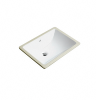 Lavabo en céramique de luxe moderne pour comptoir, finition blanc brillant, qualité AA, pour hôtels et entrepôts, usage en salle de bain