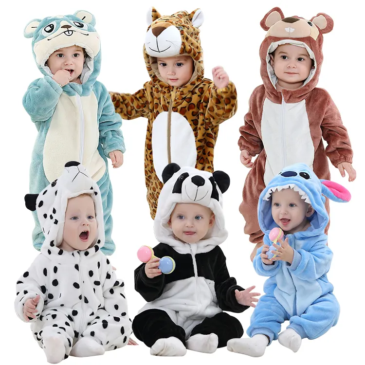 MICHLEY Halloween Boys Girls Newborn Baby Clothes Cartoon Winter Baby Romper Cosplay Costumes