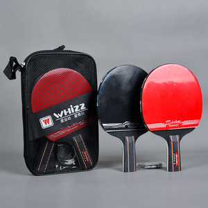 Set di Racchette da Ping Pong Personalizzate di Alta Qualità a 4 Stelle, <span class=keywords><strong>Attrezzatura</strong></span> Sportiva Professionale a 5 Strati con Base in Legno e Gomma - Product Image 4