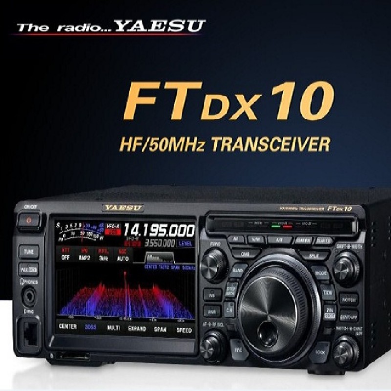 YAESU FTDX10 - 100W SDR Shortwave Radio with IPX6 Water