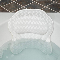 Offre Spéciale – Accessoire de Bain Universel 4D Ultra Confortable – Oreiller de Bain Antidérapant à Ventouses avec Support Corporel et Appui-tête