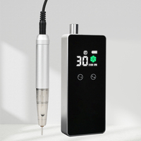 Haute vitesse professionnelle 30000 tr/min Rechargeable en plastique Portable perceuse à ongles manucure Machine ponceuse à ongles pour pédicure