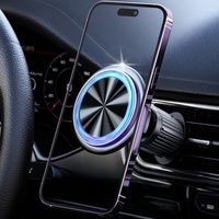 Support de téléphone de voiture magnétique flexible réglable à 360 degrés, étanche, en ABS, pour grille d'aération, avec absorption des chocs, GPS