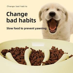 Comedero Redondo Antideslizante y Antiasfixia para Cachorros y Gatitos, Dispensador de Comida para Perros Pequeños y Medianos, Antiderrames, Venta al por Mayor - Product Image 2