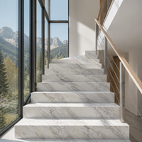 Grande dalle de marbre Calacatta Borghini naturel poli pour îlot de cuisine de luxe, comptoir, revêtement mural, carrelage de sol