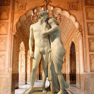 Famoso a Grandezza naturale Classic Figura Statua <span class=keywords><strong>di</strong></span> Pietra <span class=keywords><strong>di</strong></span> Marmo Venus e Adonis Scultura - Product Image 3