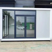 Maison mobile modulaire étanche de 20 pieds, mini-conteneur détachable, entrepôt modulaire, bureau avec toilettes