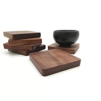 Vente en gros de sous-verres en bois massif avec logo personnalisé tampons en bois d'isolation thermique au design vintage pour accessoires de cuisine créatifs de table