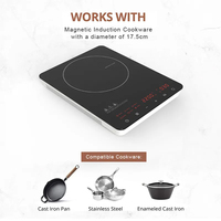 Cuisinière à induction intelligente In-Smart haute puissance 2200W 220V, plaque vitrocéramique, rechargeable, à une seule tête, pour bureau