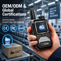 Radio XUNLIBAO 4G PoC Pasokan Pabrik Langsung OEM ODM Logo Kustom Tanpa Biaya Platform Kartu SIM Seumur Hidup GPS W900 Global PTT Walkie Talkie
