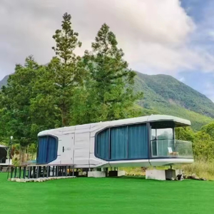 Cápsula Espacial Prefabricada Modular con Estructura de Acero Moderna, Diseño de Contenedor para Uso Hotelero - Product Image 3