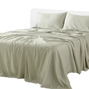 Hotel Beddengoed Laken T250 Strepen Witte Polycotton Dekbedovertrek Sets Met Een Goed Handgevoel