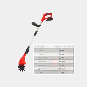 Poteau télescopique 21V électrique sans fil motoculteur Li-ion alimenté par batterie Mini cultivateur de jardin désherbeur - Product Image 6