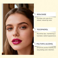 Gloss à lèvres liquide peel-off Zephoco, lèvres lisses, naturellement vibrantes, doucement lumineuses, léger, facile à appliquer, parfait pour un usage quotidien