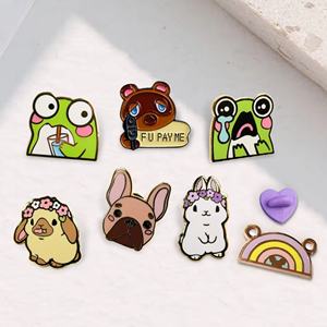 Al por mayor: Pines de solapa de esmalte blando y duro, artesanías metálicas, diseño personalizado, pin de anime y dibujos animados, pines de esmalte con tarjeta de soporte - Product Image 6