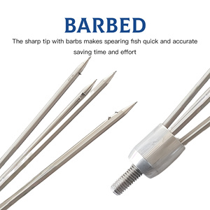 Không Thấm Nước Thép không gỉ Spear Hook với thép gai lặn Vòng Ice câu cá ngã ba Sharp tip câu cá Phụ kiện cho Spear câu cá - Product Image 3