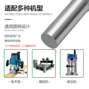 Lavie Solid Router Bit 1/4 1/2 Shank R1.6 For Woodworking Cutting - Product Image 5