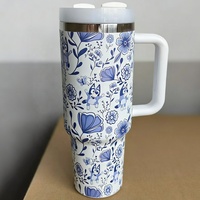 Bouteille isotherme portable Stan 40oz version américaine, grande capacité, avec paille, pour les occasions festives