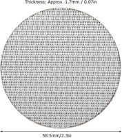 Jaring Filter Layar Puck Kopi 316 Aksesori Filter Kopi Baja Tahan Karat dengan Sintered Multi Lapis, untuk Pembuatan Kopi (58.5Mm)