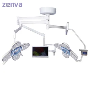 Zenva lampu utama LED medis rumah sakit, lampu ruang operasi kubah ganda