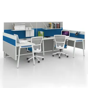 China Manufacturer Modern Modular <strong>Office</strong> Furniture Workstation <strong>2</strong>, 4, 6 Seater <strong>Office</strong> Workstation <strong>Desk</strong> for <strong>2</strong>, 4, 6 <strong>Person</strong> People - Product Image 1
