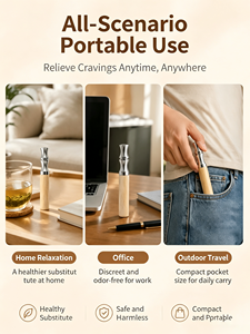 Porte-cigarettes rechargeable en <span class=keywords><strong>bois</strong></span> naturel, multi-saveurs, <span class=keywords><strong>pour</strong></span> une haleine fraîche et un soulagement <span class=keywords><strong>de</strong></span> la faim, accessoires <span class=keywords><strong>pour</strong></span> briquets publicitaires - Product Image 5