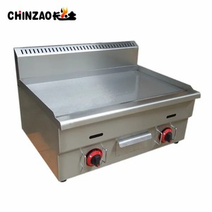 Cina fabbrica 735*410Mm ristorante commerciale cucina in acciaio inox Flat Top piastra a Gas Area di cottura piastra a Gas in ghisa - Product Image 2