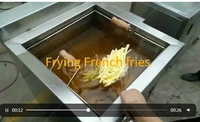 Machine de fabrication de frites surgelées 100-500kg Ligne de production semi-automatique de chips de pommes de terre