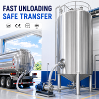 Réservoir de nettoyage CIP en acier inoxydable 300L-5000L SS304, système CIP sanitaire avec chauffage, certifié ASME CE, fabrication en usine