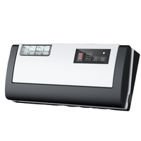 Scelleuse sous vide automatique pour aliments, mini, portable, électrique, en acier inoxydable, pour sac plat, pour la maison, sur pied ou sur table