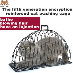 YOELLEN Vente en gros d'usine <span class=keywords><strong>Amazoo</strong></span> Cage de bain pour chat de haute qualité, cage de bain pour animaux de compagnie, empêche les griffures et les morsures - Product Image 4