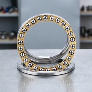 Roulement à billes de butée à une rangée 51220 en acier chromé, série 512, précision P6, alésage 20 mm, diamètre extérieur 100 mm, force dynamique 2000N - Product Image 3