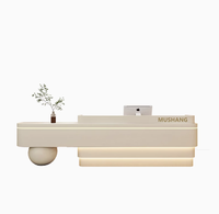 Comptoir de Réception MDF au Design Moderne pour Salle de Sport, Centre Commercial, École, Hôtel, Bureau, Bar, Salon, Hôpital, Atelier