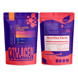 Polvo de péptidos de colágeno múltiple de biotina con vitamina C y ácido hialurónico Nutrición de proteínas naturales Colágeno múltiple - Product Image 3