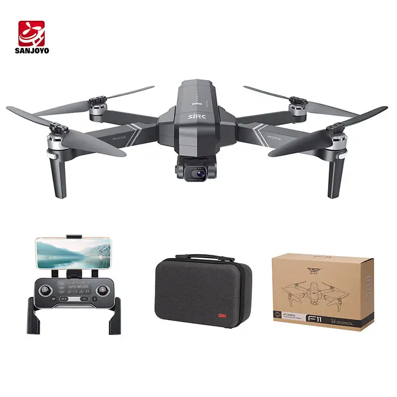 SJRC F11 F11S 4K Pro Anti-Shake Gimbal Long Distance Brushless Motor Quadcopter Drones with HD Camera and GPS Professional