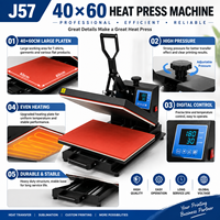 Presse à chaud numérique 40x60 110V 220V haute pression pour sublimation, machine d'impression de t-shirts avec plateau coulissant en option