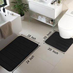 Alfombra de Baño Súper Absorbente Antideslizante, Alfombra de Espuma Viscoelástica Suave para Decoración del Hogar, Dormitorio y Baño - Product Image 2