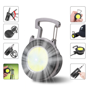 Mini lampe torche LED COB portable à clé, 4 modes, rechargeable, lampe de pêche avec lampe de poche portable pour la pêche - Product Image 1