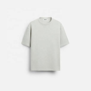 Camiseta de Algodón Grueso de Alta Calidad, Personalizada, de Lujo, Lisa, Extra Grande, para Hombre, Fabricante de Camisetas Boxy para Hombres - Product Image 5