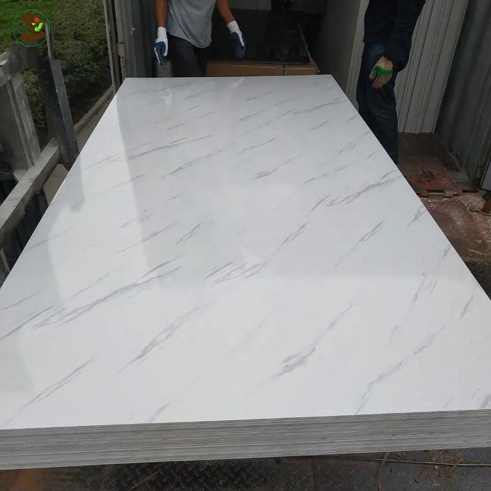 factory price wholesale 4x8 waterproof pvc plastic marble sheet wall panel for interior decor